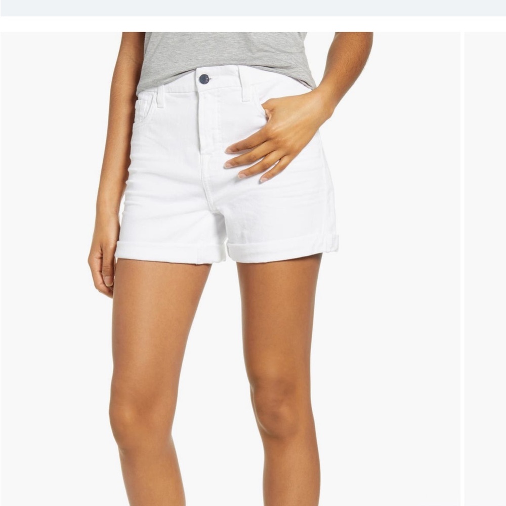 Jen7 For 7 of all Mankind Roll Cuff Denim Shorts